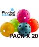 Oxdog Rotor ball white Pack Mixed 20 floorball