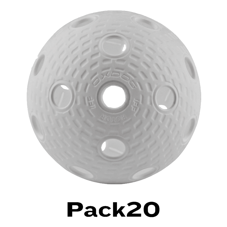 Pack of 20 Balls Oxdog Rotor White